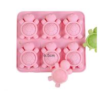 Moule en silicone tortue de mer - 6 pièces/36 pièces bac à glaçons, moule à bonbons au chocolat en forme de tortue, moule à bonbons au chocolat, 12 cavités, kit de cuisson antiadhésif réutilisable