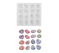 Moule en silicone transparent pour créer des motifs de pierres, fournitures artisanales, pendentifs pour les amateurs de fabrication de bijoux