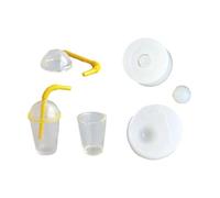Moule en silicone très détaillé pour tasse à thé à bulles et accessoires de paille, fournitures d'art en résine, outils d'argile pour scènes miniatures