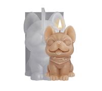 Moule en silicone unique en forme de bougie 3D en forme de chat et de chien