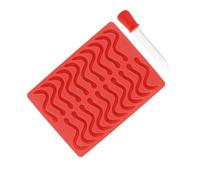 Moule en Silicone Ver de Forme Précise avec Pipette pour Gelée | Silicone Rouge sans Goût, Démoulage Facile, pour Bricolage DIY et Confiserie