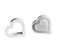 Moule époxy en forme de cœur - Moule en résine de silicone, pour Saint-Valentin, mariage, bricolage, matériau résistant à la chaleur, durable - Outil pour la fabrication de bijoux et décorations