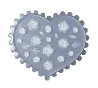 Moule Époxy En Silicone Moules À Motifs Relief Fleurs Sculpture D'ongles Pochoirs Modèles De Sculpture Outil Bijoux Forme Fleur Silicone