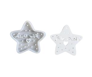 Moule étoile en silicone Moulage saisonnier facile à démouler des formes de | Empreinte Figure Étoile En Silicone Pour jardin, bonbons, chocolat, savon, desserts, fondant, D