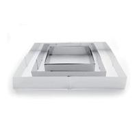 Ibili Moule rectangulaire extensible 790600 en inox 20/24 x 38/46 cm