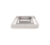 MOULE EXTENSIBLE RECTANGULAIRE DIMENSIONS 20 A 24 ET 38 A 46 CM - HAUTEUR 6 CM - INOX 18/10 - PASSE AU FOUR - PASSE AU LAVE-VAISS...