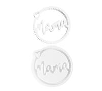 Moule Fête Des Mères,Moule en Silicone pour Mère - Outil Créatif de Bricolage Moule Rond Décoration Maison Anniversaire Maman Artisanat Mur Mémorial