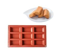 Moule Financiers - 9 cavités - Orange - Facile à nettoyer - Façonnage simple