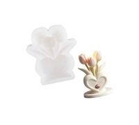 Moule flexible de bougie de lumière de silicone d ’ amour de, A