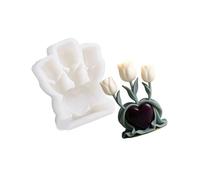 Moule flexible de bougie de lumière de silicone d ’ amour de, B