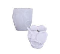 Moule flexible en forme de fleur de lotus pour boîtes à bijoux faites maison et support d'art en ciment organisateur de bijoux de mariage lotus en résine