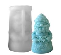 Moule flexible en forme de Père Noël robuste en silicone élégant pour décoration de Noël