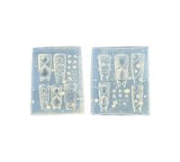 Moule flexible en forme de sablier avec outil de gaufrage pour nail art artistique Rose