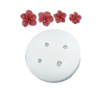 Moule flexible en résine en forme de fleur facile à démouler - Texture en silicone pour époxy et décorations murales créatives - Moule en silicone multi-fleurs