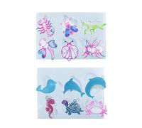 Moule flexible en résine pour pendentif animal marin et terre pour projet de silicone pour fabrication de bijoux faits à la main