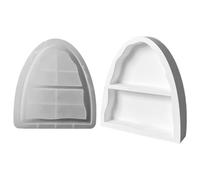 Moule flexible en silicone arqué - Présentoir à bijoux - Texture en silicone - Fournitures de fabrication artisanale pour support fait à la main - Moule flexible en résine de silicone