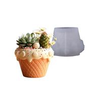 Moule flexible en silicone avec motif de tissage détaillé pour jardinières en béton, supports de bijoux et résine Art Crea