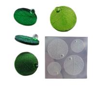 Moule flexible en silicone de qualité supérieure en forme de goutte d'eau et de feuille pour création artistique de feuilles et de gouttes d'eau