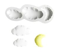 Moule flexible en silicone en forme de nuage pour fondant chocolat, lavable lave-vaisselle, accessoires de cuisson de desserts, gadget de cuisine, moules à fondant chocolat résistants à la