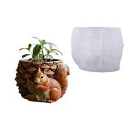 Moule flexible en silicone en forme d'écureuil pour pots de fleurs et bijoux Moule flexible en forme d'écureuil pour résine ciment et supports décoratifs