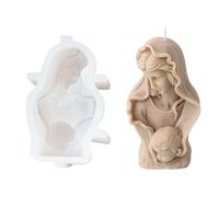 Moule flexible en silicone fait à la main pour les amateurs d'artisanat pour créer des décorations de bureau sur le thème de la prière