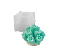 Moule flexible en silicone parfumé 3D Tulipes Bouquet Fleur Aromathérapie Décoration d'intérieur Fleur réaliste