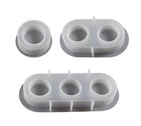 Moule flexible en silicone pour bougeoir, décoration de bougie, résine de bougie chauffe-plat