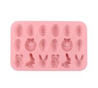 Moule flexible en silicone pour la fabrication de chocolats, bonbons, Pâques, lapins, œufs, desserts