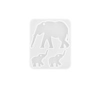 Moule flexible en silicone pour pendentif éléphant ours en résine pour porte-clés faits à la main Moule en silicone souple