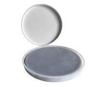 Moule flexible en silicone pour plat imprimé cœur, plateau rond en époxy, accessoire de rangement créatif, moule en résine multi-usage