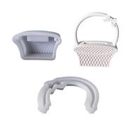 Moule flexible en silicone pour vase, fournitures artisanales, décorations murales en résine coulée de table, panier décoratif en silicone