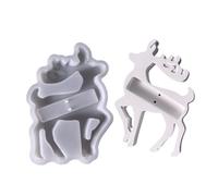 Moule flexible en silicone résistant à la chaleur en forme d'élan pour glaçons, gâteaux, emballage cadeau, loisirs créatifs, pâtisserie, cadeau