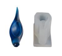 Moule flexible en silicone transparent ou blanc multi-usages conçu pour les amateurs d'artisanat et les artistes, facile à démouler