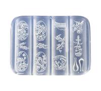 Moule flexible pour ongles créatifs, accessoires et projets d'artisanat en résine