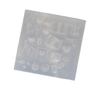 Moule flexible réutilisable en silicone pour nail art débutants et professionnels en résine à libération rapide