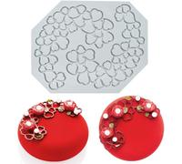 Moule Gâteau Comestible Cuisine Moléculaire Décoration, 2 Trous Cœur Vendos85