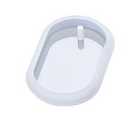 Moule géométrique en forme de cœur rond ellipse rectangulaire en forme de bouclier en résine de cristal UV perforé bijoux collier porte-clés moulage