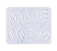 Moule géométrique en silicone creux pour boucles d'oreilles et bijoux
