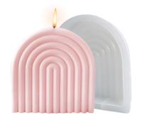 Moule géométrique en silicone | Forme géométrique unique Rainbow Bridge Moules de savon - Moules époxy en plâtre pour Lotion Bar Argile Artisanat Décoration de la maison