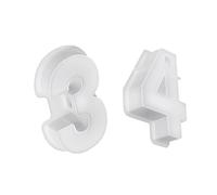Moule géométrique en silicone pour bougeoir tendance en forme de chiffres arabes, moules en résine, décorations d'intérieur, supports de support, moule cadeau personnalisé