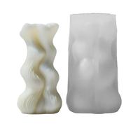 Moule géométrique parfumé en silicone robuste avec fonction de rotation géométrique pour les amateurs d'artisanat artisanal
