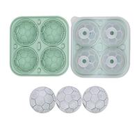 Moule Glacon Silicone, Football, Basket-ball Et Rugby Moule à Glaçons, Grand 3D Bac à Glaçons, pour Boissons, Jus de Fruits, Café, Whisky, Décoration de Gâteaux, Moule à Pâtisserie, Moule à Savon