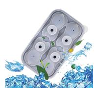 Moule Glaçons 3D Chat - Plateau 4 Cavités Silicone Qualité Alimentaire, Flexible Démoulage Facile | Glaçons Rigolos pour Chiens Chats Cocktails Cuisine Fête Usage Réfrigérateur Usage Scenario