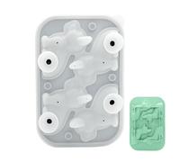 Moule Glaçons 3D Chat - Plateau 4 Cavités Silicone Qualité Alimentaire, Flexible Démoulage Facile | Glaçons Rigolos pour Chiens Chats Cocktails Cuisine Fête Usage Réfrigérateur Usage Scenario