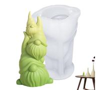 Moule gnome en silicone 3D : moules en résine pour nains de Pâques, moules à chocolat, bougies, savon, bonbons | Moules en silicone pour Darkman, artisanat en argile, créations artistiques, D