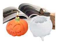 Moule Halloween - Moule en silicone pour stuc - Moule d'artisanat thématique effrayant facile à enlever pour résine époxy plâtre aromathérapie décorations Halloween création