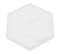 Moule Hexagonal en Silicone Blanc 2 Pièces pour Dessous de Tasse DIY