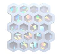 Moule hexagonal en silicone pour boucles d'oreilles et porte-clés en résine
