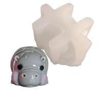Moule hippopotame - Moule en silicone hippopotame mignon, moule de décoration de chocolat en silicone | Moules sans danger pour l'artisanat en sucre, moule à biscuits et cupcakes
