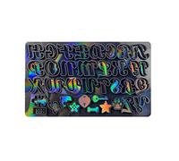Moule holographique en résine moulée - Lettre en silicone - Pour artisanat époxy - Faste Keychains - Boucles d'oreilles - Moules à bijoux pour pierre précieuse et silicone
